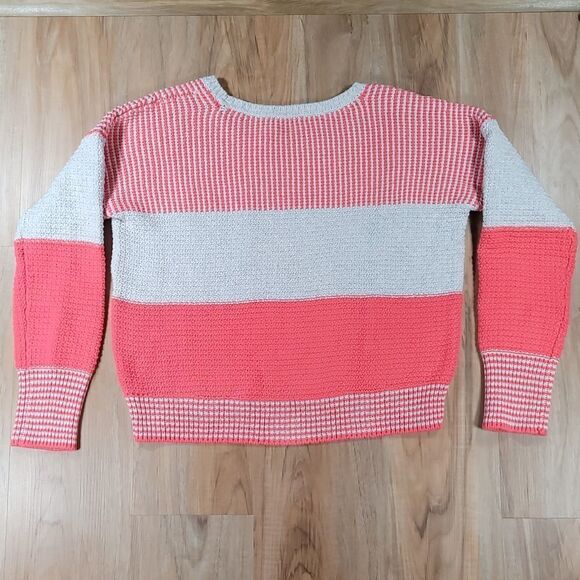🔹️Victoria's Secret Coral Heavyweight Knit Cropped Sweater Large - Picture 2 of 9